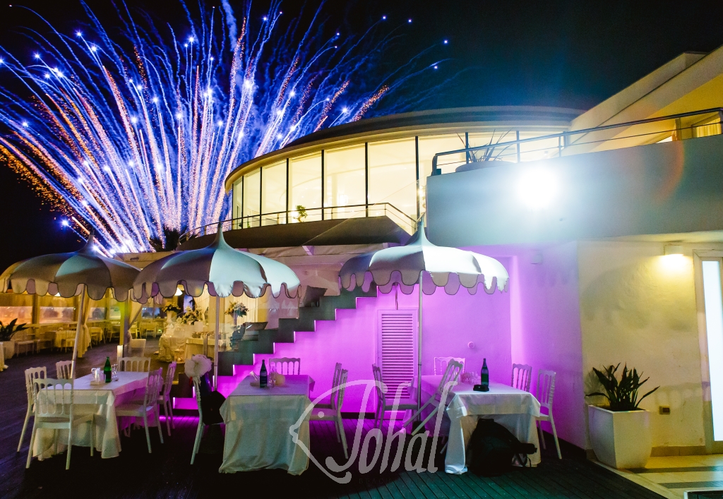 fuochi pirotecnici al matrimonio