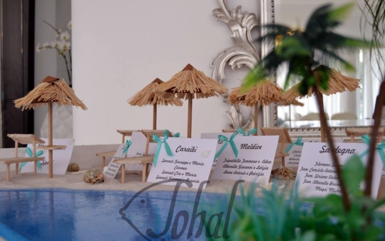 tableau de mariage spiagge tropicali