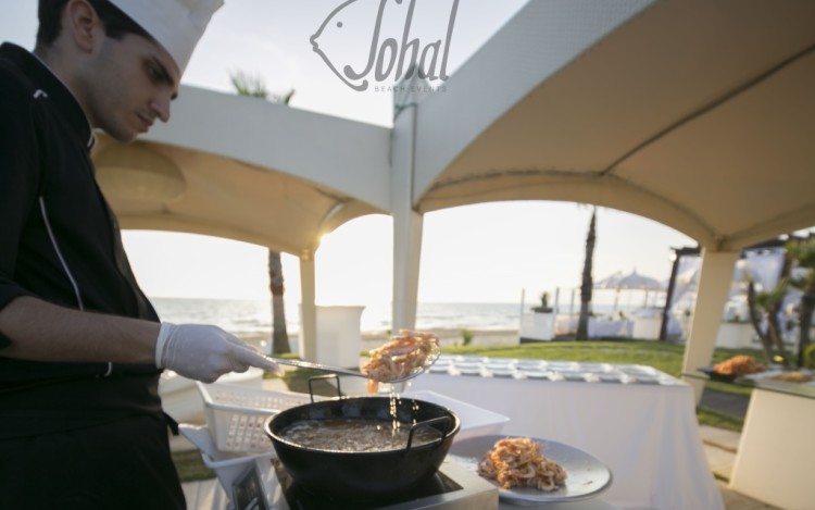 show cooking sulla spiaggia